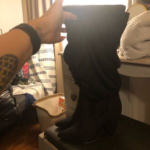 F21 Slouch Boots